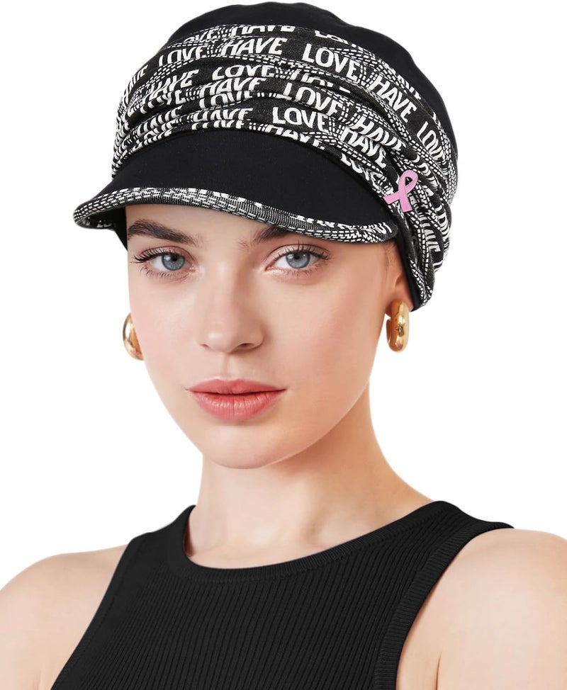 Awefeel Chemo Headwear Viscose Newsboy Cap for Women Fall and Winter Hats - Image 1